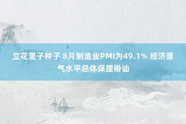 立花里子种子 8月制造业PMI为49.1% 经济景气水平总体保捏褂讪