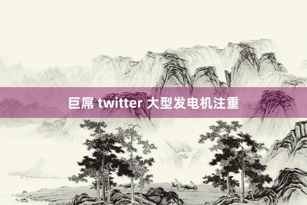 巨屌 twitter 大型发电机注重