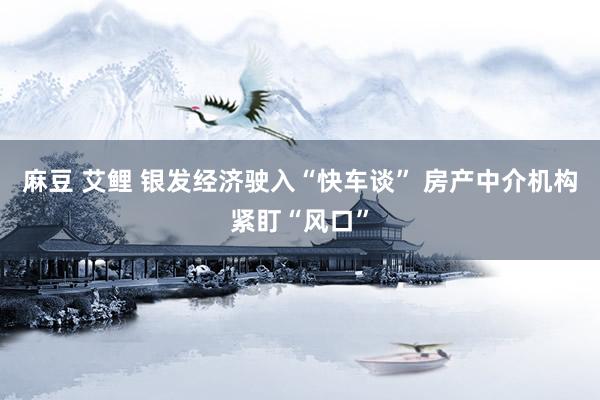 麻豆 艾鲤 银发经济驶入“快车谈” 房产中介机构紧盯“风口”
