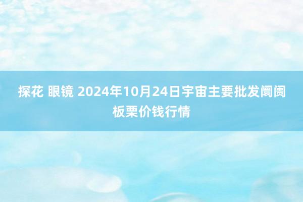 探花 眼镜 2024年10月24日宇宙主要批发阛阓板栗价钱行情