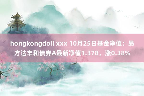 hongkongdoll xxx 10月25日基金净值：易方达丰和债券A最新净值1.378，涨0.38%