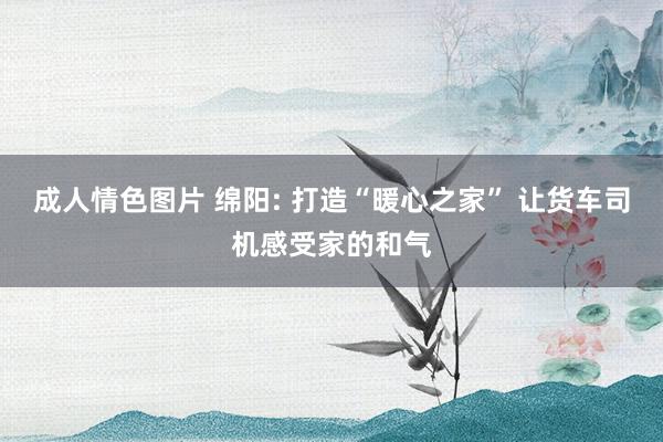 成人情色图片 绵阳: 打造“暖心之家” 让货车司机感受家的和气