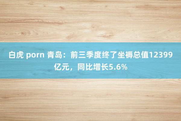 白虎 porn 青岛：前三季度终了坐褥总值12399亿元，同比增长5.6%