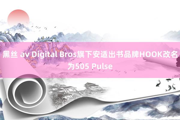 黑丝 av Digital Bros旗下安适出书品牌HOOK改名为505 Pulse