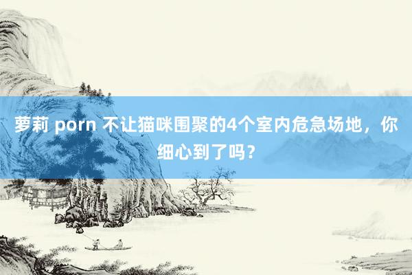 萝莉 porn 不让猫咪围聚的4个室内危急场地，你细心到了吗？