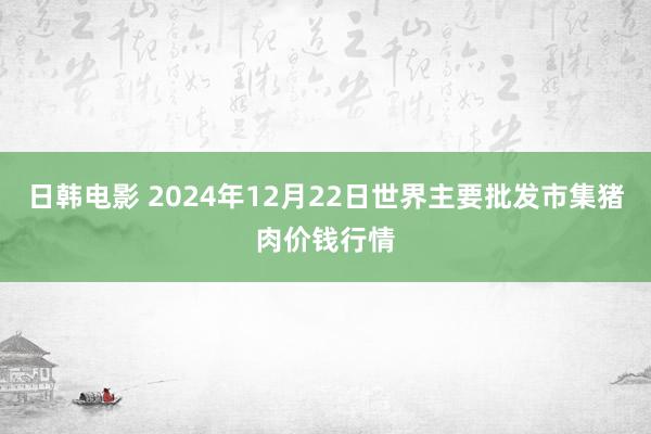 日韩电影 2024年12月22日世界主要批发市集猪肉价钱行情
