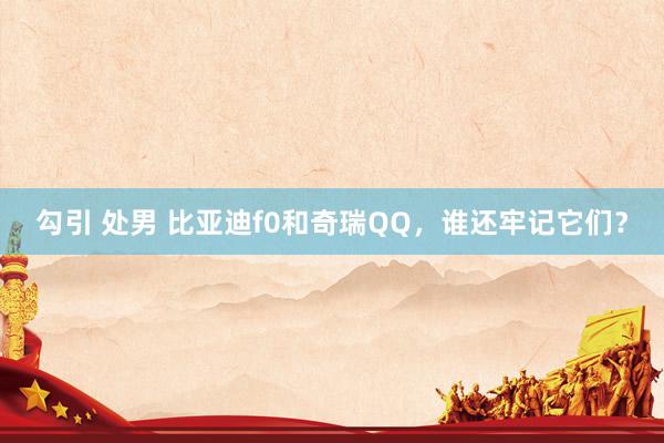 勾引 处男 比亚迪f0和奇瑞QQ，谁还牢记它们？