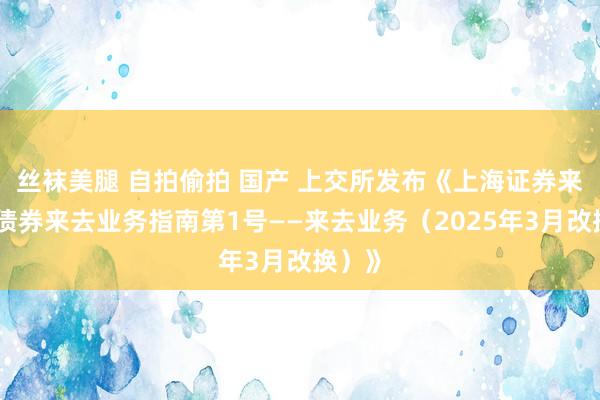 丝袜美腿 自拍偷拍 国产 上交所发布《上海证券来去所债券来去业务指南第1号——来去业务（2025年3月改换）》