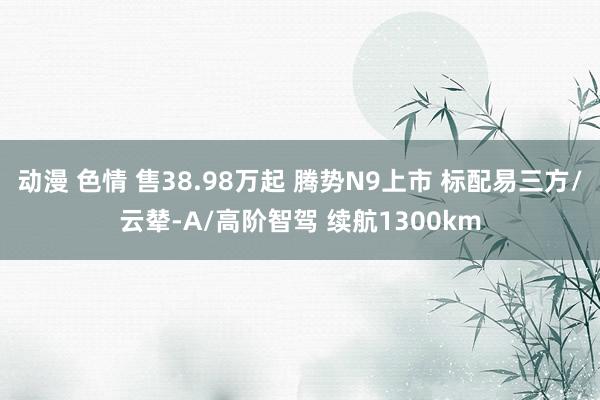 动漫 色情 售38.98万起 腾势N9上市 标配易三方/云辇-A/高阶智驾 续航1300km