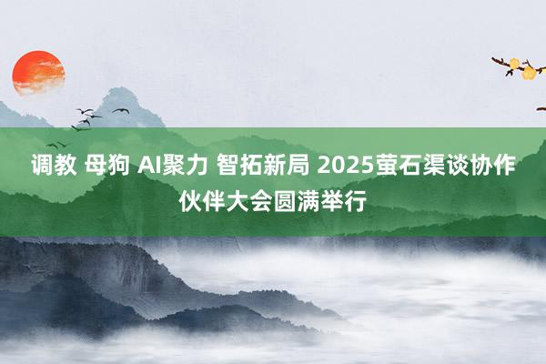 调教 母狗 AI聚力 智拓新局 2025萤石渠谈协作伙伴大会圆满举行