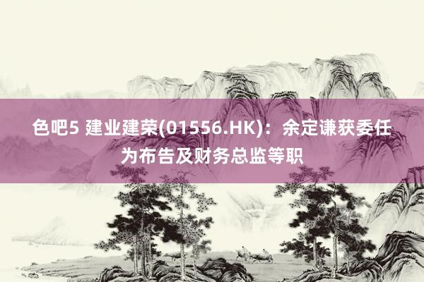 色吧5 建业建荣(01556.HK)：余定谦获委任为布告及财务总监等职