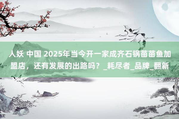 人妖 中国 2025年当今开一家成齐石锅苗苗鱼加盟店，还有发展的出路吗？_耗尽者_品牌_翻新