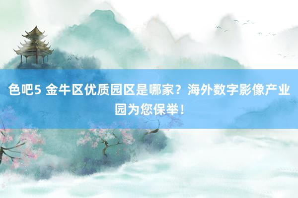 色吧5 金牛区优质园区是哪家？海外数字影像产业园为您保举！