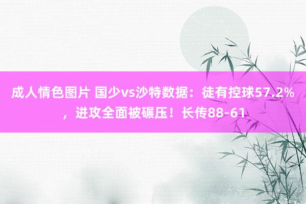 成人情色图片 国少vs沙特数据：徒有控球57.2%，进攻全面被碾压！长传88-61