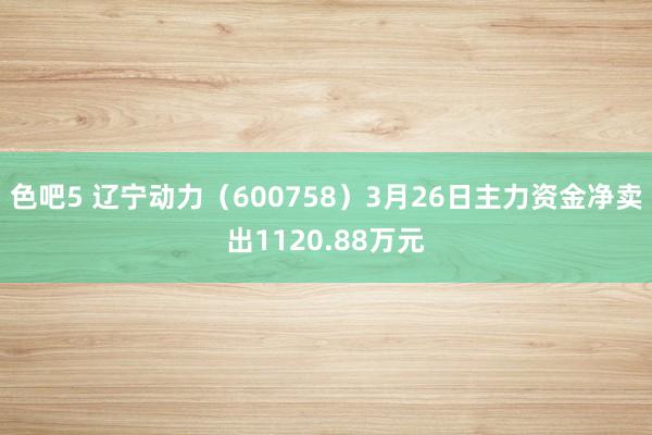 色吧5 辽宁动力（600758）3月26日主力资金净卖出1120.88万元